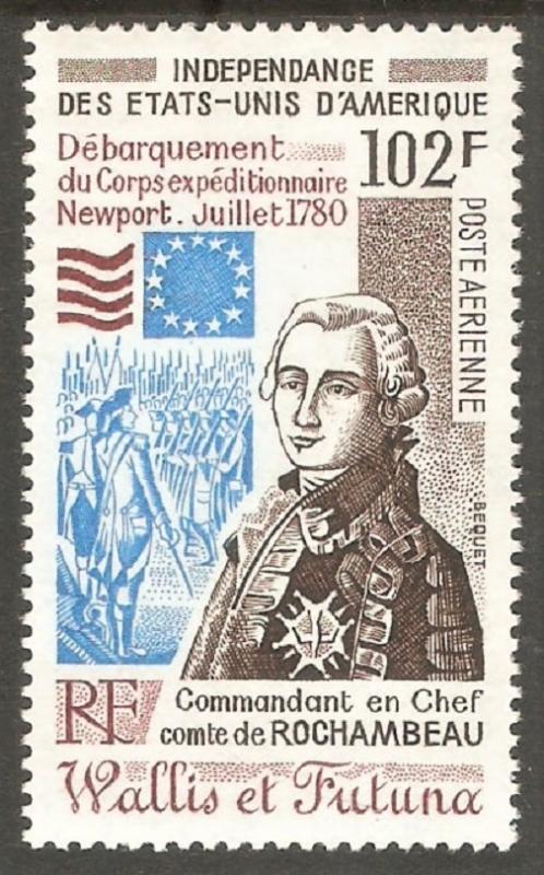 WALLIS & FUTUNA Sc# C100 MNH FVF Rochambeau Flag