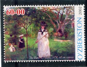 Uzbekistan 2002 BERTHE MORISOT Paintings Stamp Perforated Mint (NH)