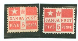 Samoa (Western Samoa) #23a/23b  Single
