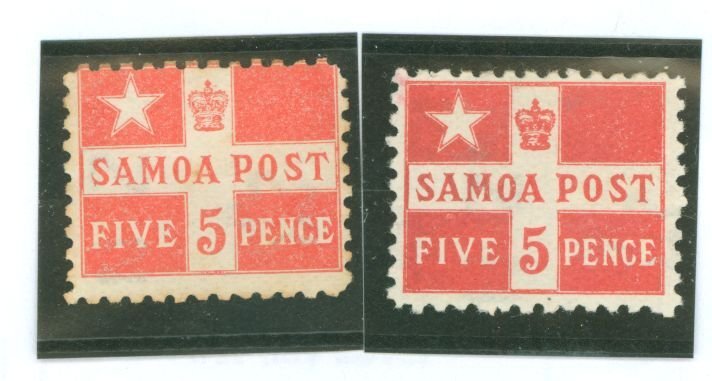 Samoa (Western Samoa) #23a/23b Unused Single