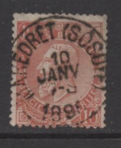 Belgium   Scott#  65  used  single