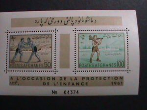 ​AFGHANISTAN -1961-SC515a-CHILDREN'S DAY-MNH S/S-VF WE SHIP TO WORLD WIDE
