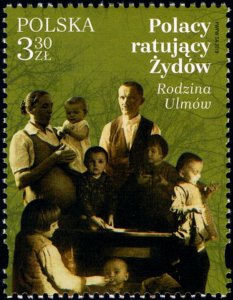 Poland 2019 MNH Stamp Poles rescuing Jews World War II Ulm Family