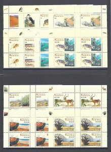 NAMIBIA 2007 SG 1053/64 MNH Blocks of 4 Cat £112