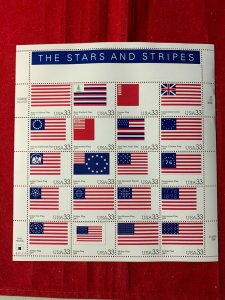 Scott # 3403 Full Sheet Stars and Stripes MNH