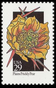 US 2685 Wildflowers Plains Prickly Pear 29c single MNH 1992