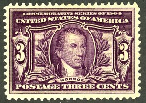 U.S. #325 MINT OG HR