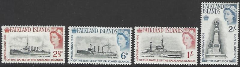 Falkland Islands #150-153 MNH Full Set of 4 cv $11.65