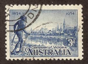 AUSTRALIA SC# 143 F-VF U 1934