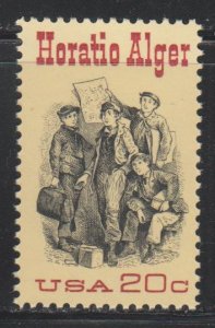 United States,  20c Horatio Alger (SC# 2010) MNH