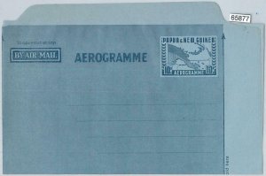 65877  -  PAPUA NEW GUINEA -  Postal History -    AEROGRAMME: MAP