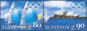 Slovenia 2000 MNH Stamps Scott 422a Sport Olympic Games Sailing Opera