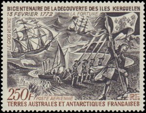 French Southern & Antarctic Territory #C26-C27, Complete Set(2), 1972, Hinged