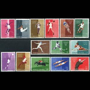 SAN MARINO 1960 - Scott# 456-65+C111-4 Sports Set of 14 LH