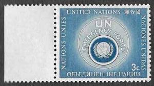 UN New York SC 53 - UN Emergency Force with Selvage - MNH - 1957