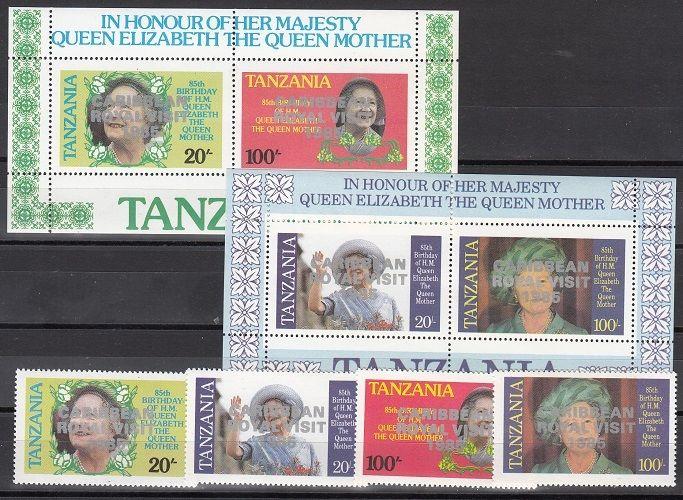 Tanzania Scott 295-8,297a-8a Mint NH (Catalog Value $76.00)