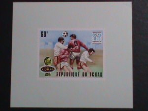 ​CHAD1978-WORLD CUP SOCCER CHAMPIONSHIPS-ARGENTINA'78 IMPERF:MNH PROOF S/S