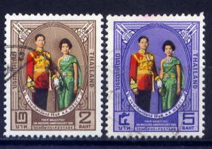 THAILAND Sc#428-9 1965 Royal Wedding 15th Anniversary Used