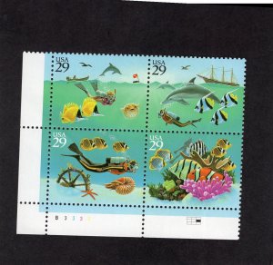 2863-2866 Wonders of the Sea, MNH LL-PB/4 (#B3333)
