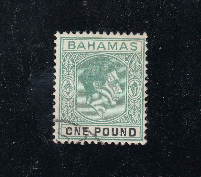 BAHAMAS SG157b VF-KGV1 £1 FROM THE HILLSON COLLECTION CAT VALUE £120 or $149