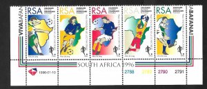 South Africa 1999 - MNH - Strip - Scott #933A