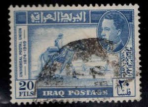IRAQ Scott 130 Used  horse stamp heavy cancel
