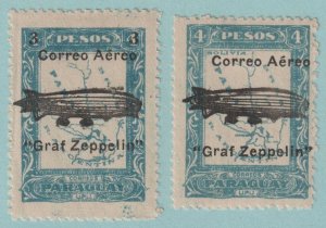 PARAGUAY C54 - C55 ZEPPELIN MINT HINGED OG*  NO FAULTS VERY FINE! R946