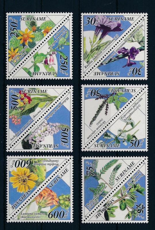 [SU832] Suriname Surinam 1995 Medical plants Triangles  MNH