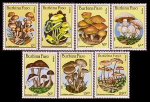 Burkina Faso Fungi Mushrooms 7v SG#820/26