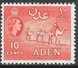 Aden 49: 10c Camel Transport, MH, F-VF