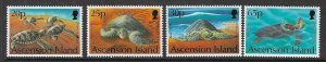 ASCENSION SG624/7 1994 GREEN TURTLES  MNH