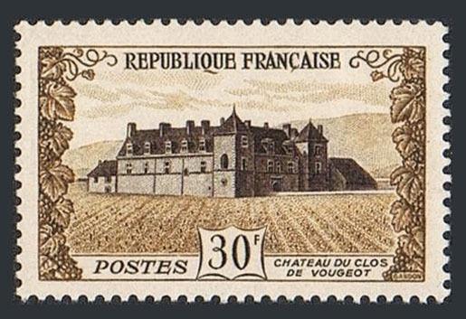 France 670, MNH. Chateau de Clos, Vougeot, 1951