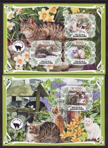 Gabon-2 used sheets-Animals-Cats-Maine Coon-2019-