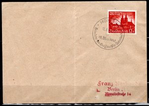 Germany Reich Scott # B175, used, on cover, special cancellation at Moresnet/B