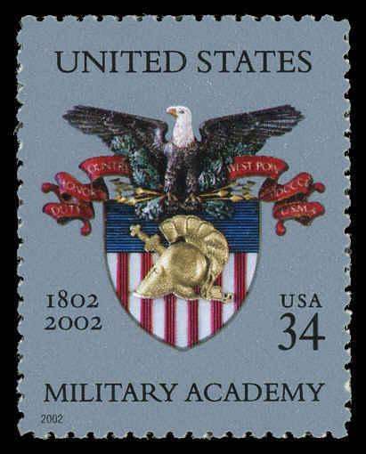 3560 34c U.S. Military Academy, 200th Anniversary, SA,  Mint NH OG VF