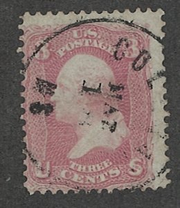 US Scott 64 Used Nice Centered Cancel Genuine With APS Certification