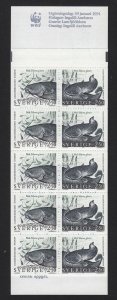 1991 SWEDEN Wels Catfish WWF booklet of 6 MNH SG 1551-2 Mi 1649-50