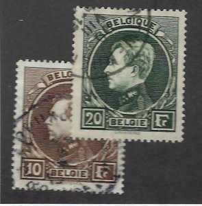 Belgium  SC#212-213 Used F-VF SCV$29.50...Value!