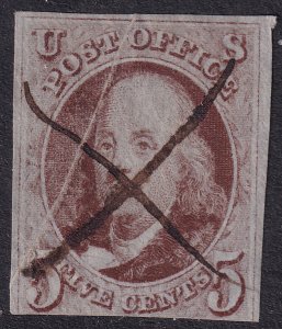 #1 Used, F-VF, Crease (CV $350 - ID36730) - Joseph Luft