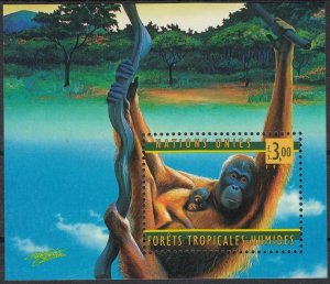 1998 UN Geneva 347/B10 Fauna - Monkeys