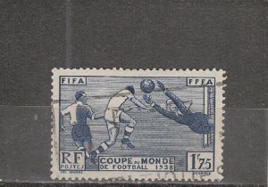 France  Scott#  349  Used  (1938 World Cup Soccer Championships)