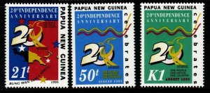 PAPUA NEW GUINEA SG766/8 1995 20TH ANNIV OF INDEPENDENCE MNH