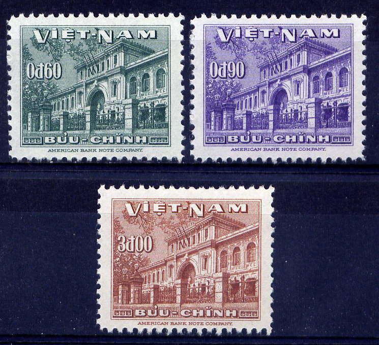 VIETNAM, SOUTH Sc#36-8 1956 Postal Service 5th Anniversary MNH