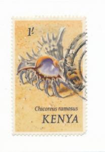 Kenya 1971  Scott 45 used - 1sh, Sea Shells, Branched Murex