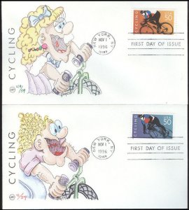 #3119a-b Cycling Wilson FDC Set