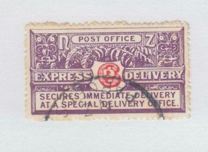 NEW ZEALAND # E1 VF- LIGHT USED CAT VALUE $40 US (KK7)