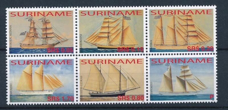 [SU1320] Suriname Surinam 2005 Old sailing ships  MNH