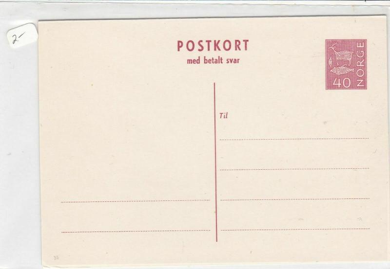 norway unused stamps card ref 19397