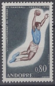 ZAYIX French Andorra 195 MNH Sports Games Field Ball 071823S66M