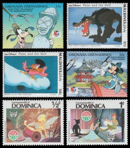 Disney. 6 Mint Stamp Packet. # H4